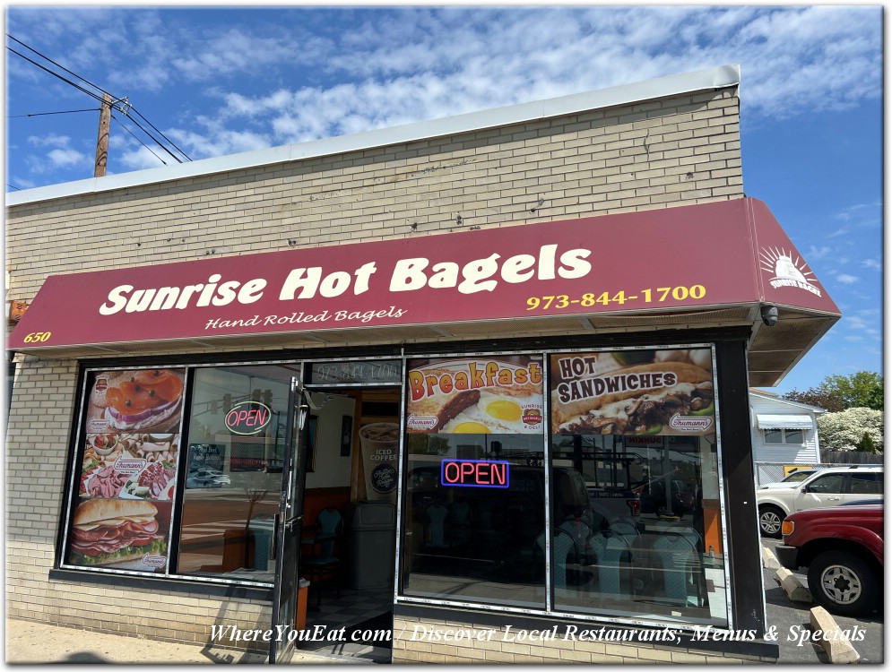 Sunrise Hot Bagels menu 2